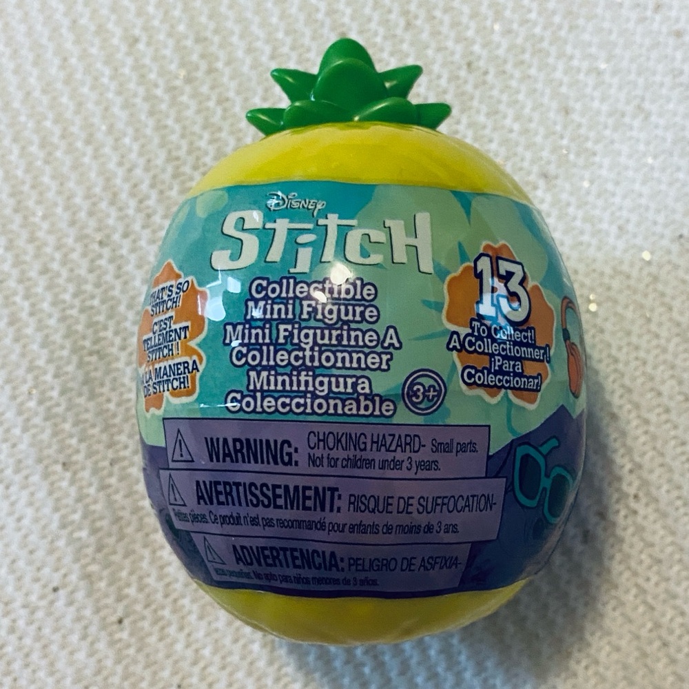 Disney stitch pineapple mini collectible figure